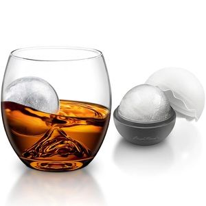 Final Touch On The Rock Glass with Ice Ball Mould